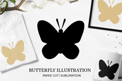 BUNDLE butterfly silhouette template / butterfly paper cut Product Image 6