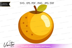 Orange vector clipart Product Image 1