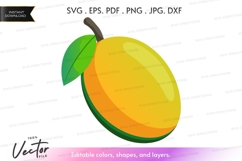 Vector clipart of a mango Product Image 1