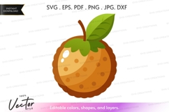 Vector clipart of a fresh orange Product Image 1
