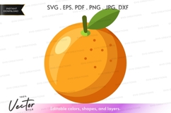 Orange vector clipart Product Image 1
