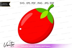 Red mango vector clipart Product Image 1