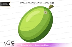 Green mango vector clipart Product Image 1