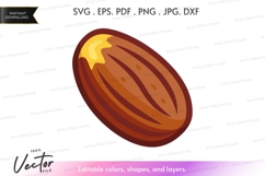 Cocoa bean vector clipart Product Image 1