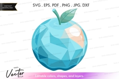 Geometric apple vector clipart Product Image 1
