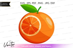 Orange vector clipart Product Image 1