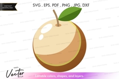 Vector clipart of a peach Product Image 1