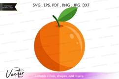 Orange vector clipart Product Image 1