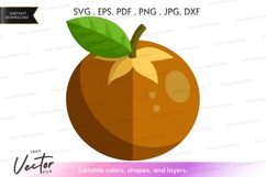 Vector clipart of a fresh orange Product Image 1