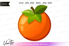 Bright orange vector clipartorange, fruit, vector, clipart, Product Image 1