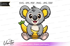 Koala holding bananas Product Image 1