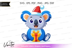 Koala holding a gift Product Image 1