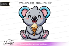 Koala eating ice cream Product Image 1