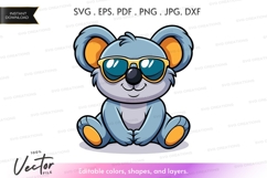 Cool koala with sunglasses Product Image 1