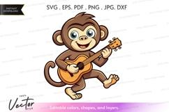 Monkey playing guitar Product Image 1