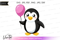 Penguin with balloon Product Image 1