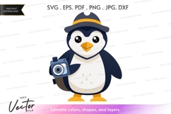 Adventurous penguin with camera Product Image 1