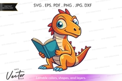 Reading dinosaur Product Image 1