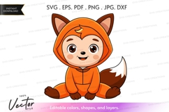 Cute fox in hoodie Product Image 1