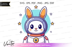 Adorable astronaut bunny Product Image 1