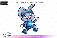 Happy bunny skating Product Image 1