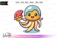 Banana astronaut holding ice cream Product Image 1