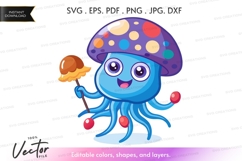 Happy mushroom with ice cream Product Image 1
