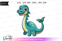 Happy blue dinosaur Product Image 1