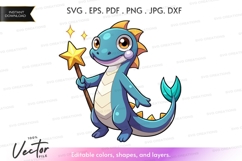 Magical dragon with wand Product Image 1