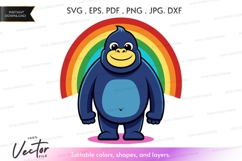 Gorilla with rainbow Product Image 1
