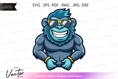 Cool gorilla with sunglasses Product Image 1