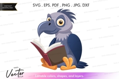 Wise vulture reading book Product Image 1
