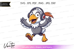 Dancing bird with headphones Product Image 1