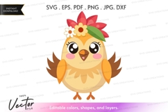 Cute owl with flower crown Product Image 1