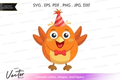 Celebrating bird vector clipart Product Image 1