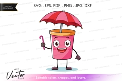 Happy drink cup with umbrella Product Image 1