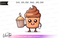Delightful cupcake character Product Image 1