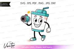 Happy milkshake character Product Image 1