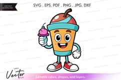Happy ice cream character Product Image 1