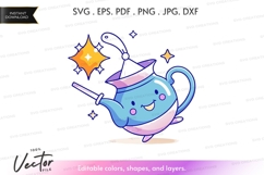 Magical teapot vector clipart Product Image 1