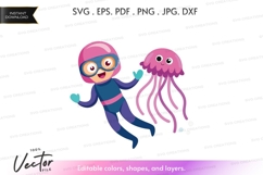 Underwater adventure with jellyfish Product Image 1