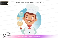 Chef with ice cream Product Image 1