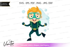 Happy scuba diver Product Image 1