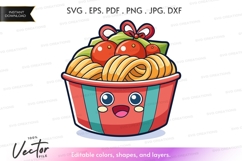 Delightful spaghetti bowl with tomato topping Product Image 1