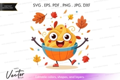 Happy pumpkin in autumn Product Image 1