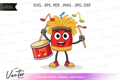 Joyful musician vector clipart Product Image 1
