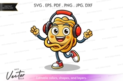Happy spaghetti listening to music Product Image 1