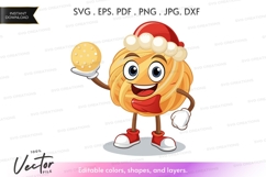 Cheerful christmas cookie character Product Image 1