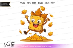Spongebob squarepants in autumn vector clipart Product Image 1