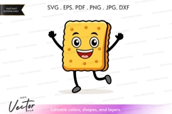 Happy cheese cracker running Product Image 1